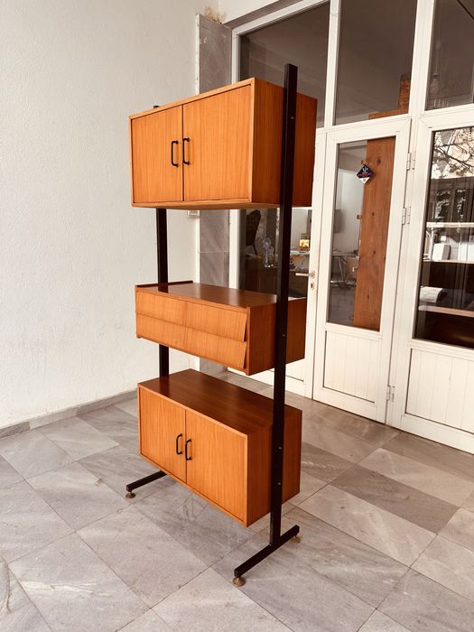 Италианска модулна винтидж етажерка/секция от 60-те