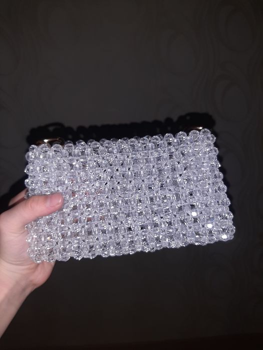 Сумка из бусин с застежкой