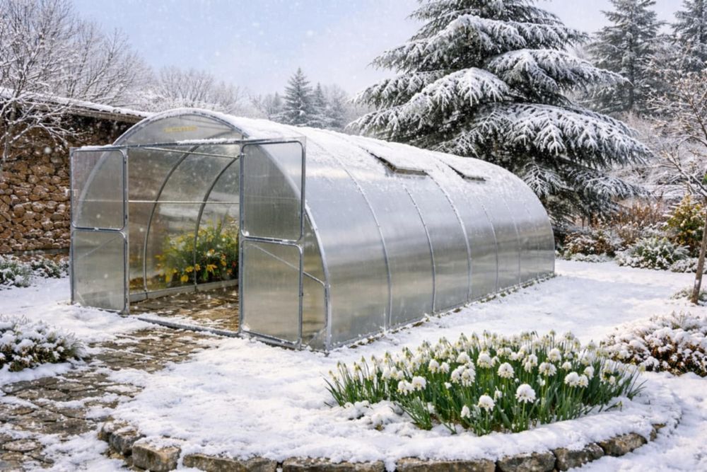 Оранжерия с поликарбонат 3.14х4,6,8,10м безплатна доставка