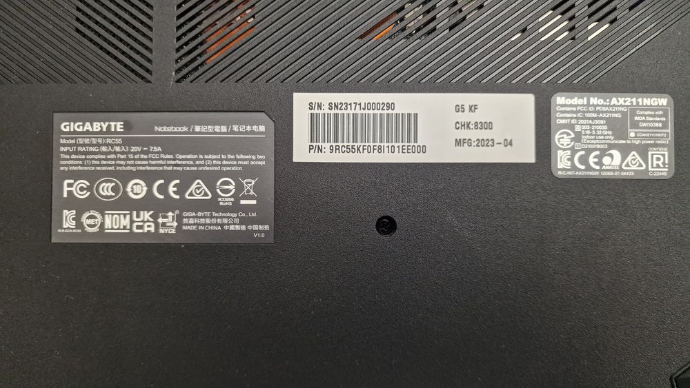 Laptop Gaming Gigabyte G5 RTX 4060