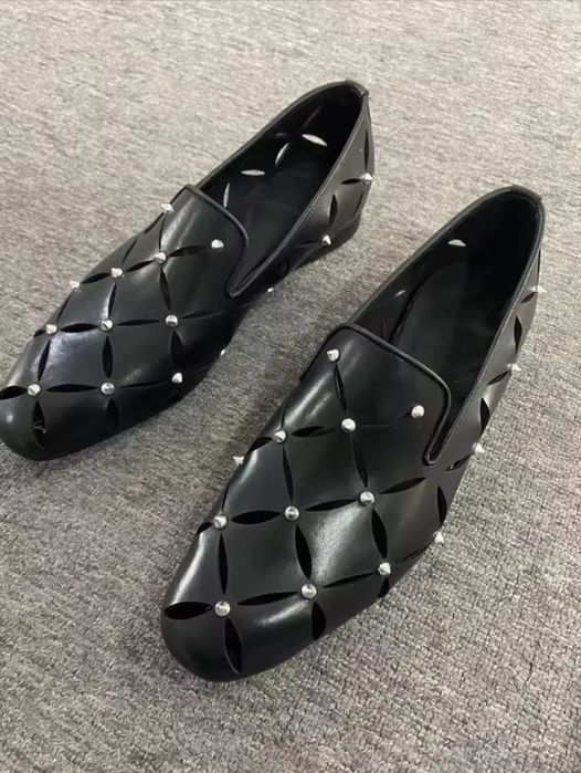 Pantofi Mocasin Versace Perforated Slippers - Cod produs 231404M231013