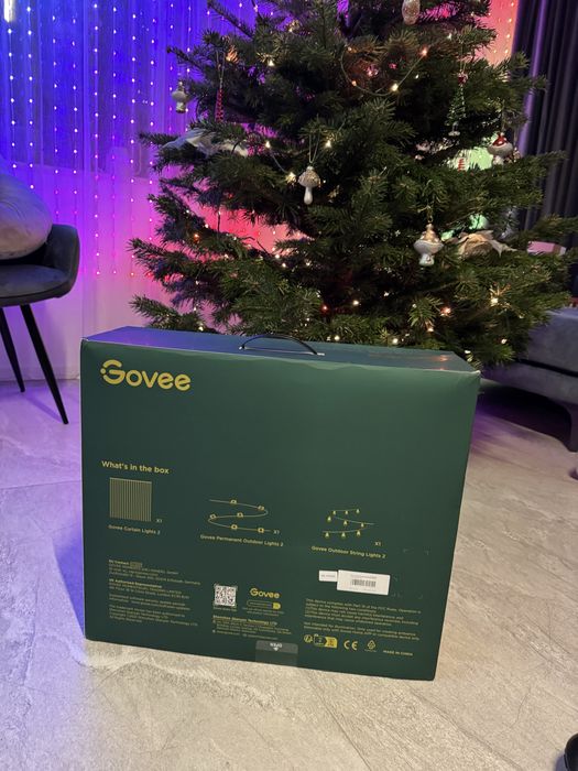 Govee kit lumini de craciun - lumini exterioare permanente si perdea