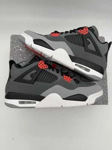 Sneakers Jordan4 Infrared cu eticheta (nu Nike, Gucci, Adidas, Balenciaga)