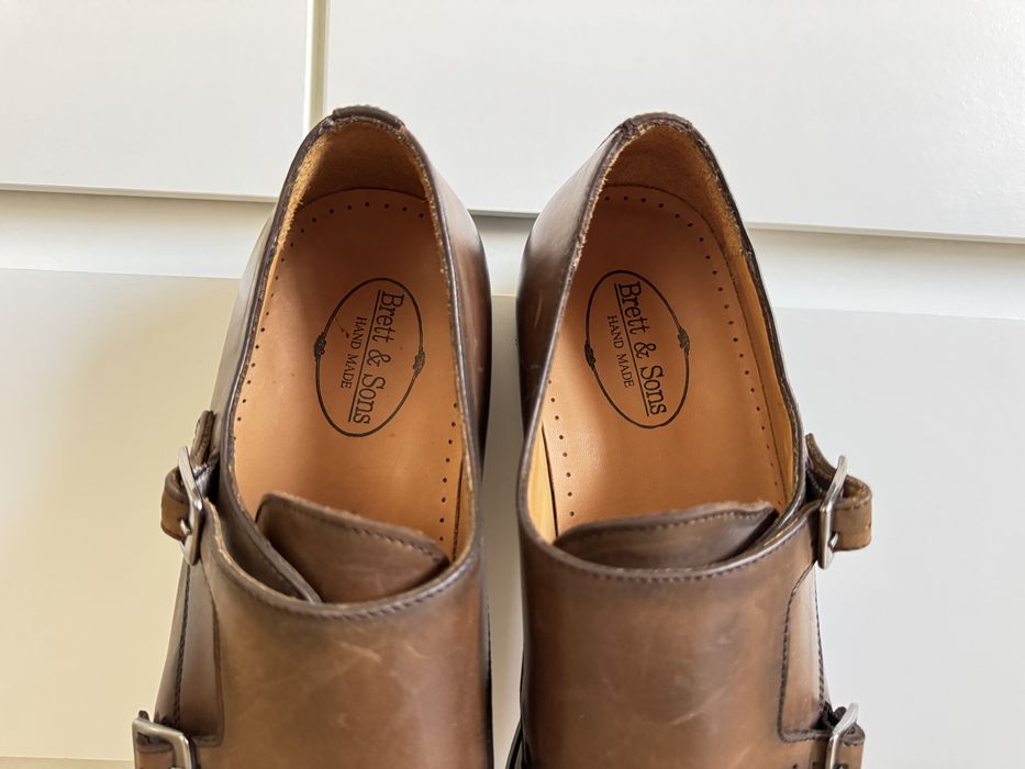 Brett & Sons – Естествена кожа, Double Monk Strap