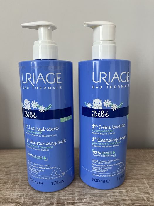 Uriage Baby Cleansing cream / Moisturising milk