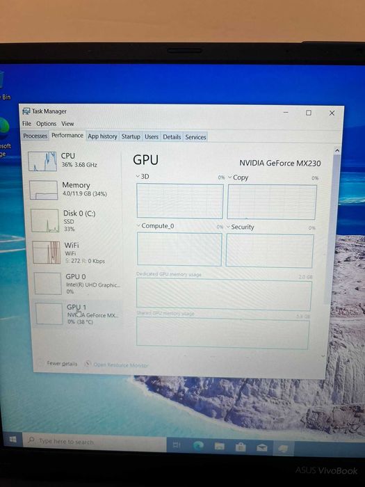 ASUS VivoBook/ i5 Gen 8 / 12GB RAM / Video Dedicat (Citiți Descrierea]