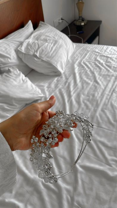 Ободок на свадьбу, украшение