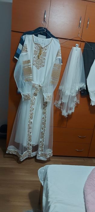 Rochie mireasă cu cămașa mire+ pantofi