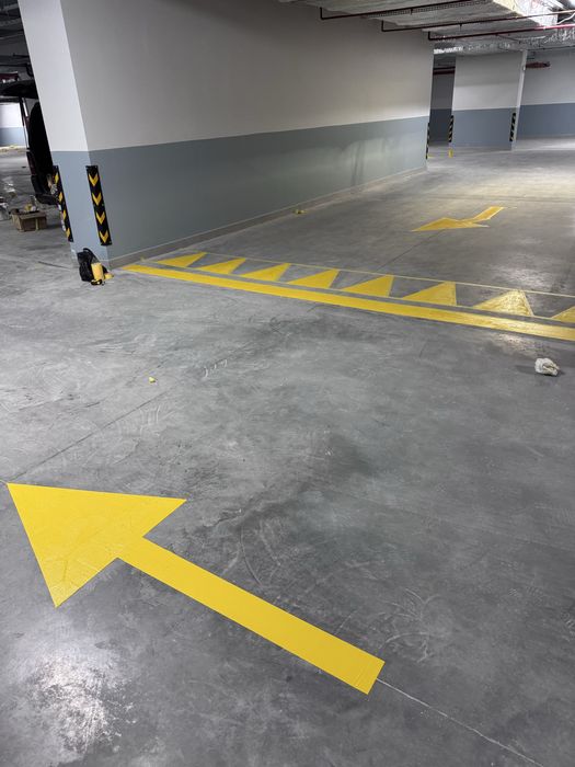 Разметка парковочных мест.Подземные паркинги удичные стоянки