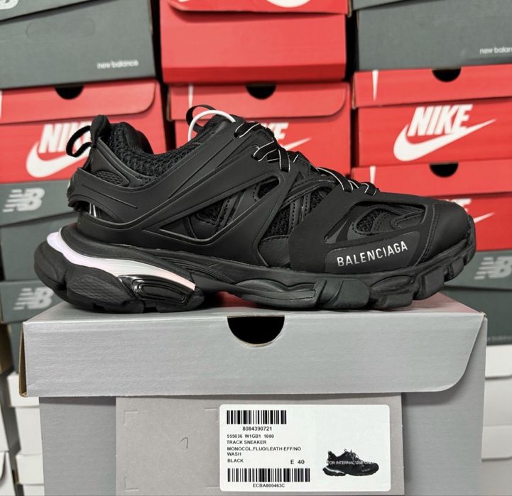 Balenciaga track led negri, full box