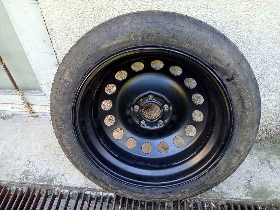 резервна гума патерица Пежо Ситроен Волво 15, 16 или 17 цола 5х108