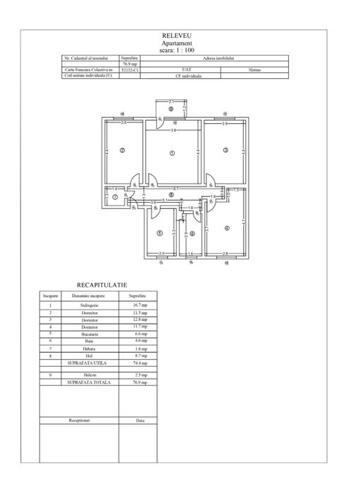 Vand Apartament 4 camere