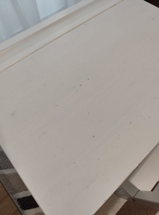 Birou și scaun alb pentru copii (3-6 ani)