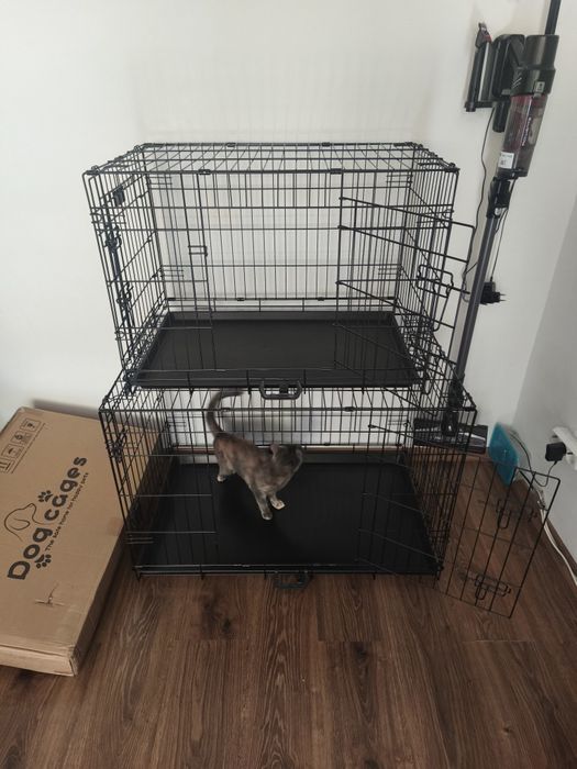 Vând/închiriez cușcă pliabila câini pisici