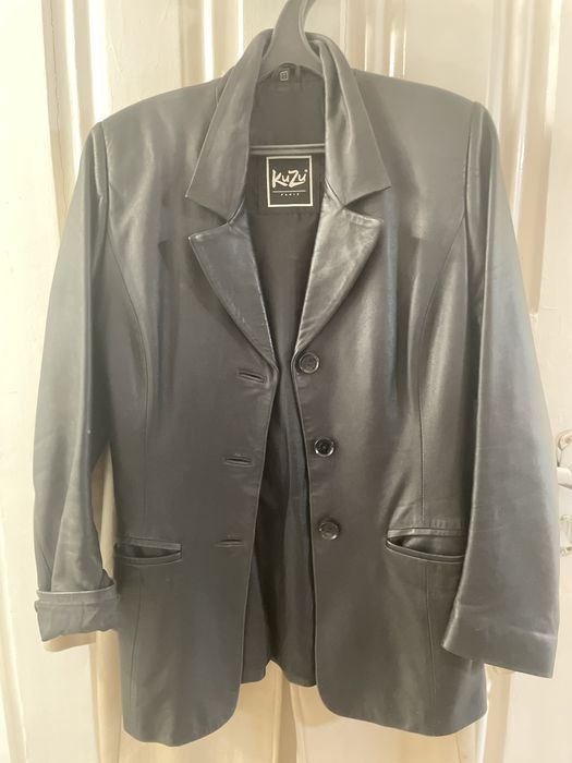 Пиджак женский кожаный