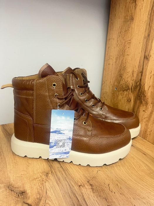 Стильные зимние кожанные ботинки