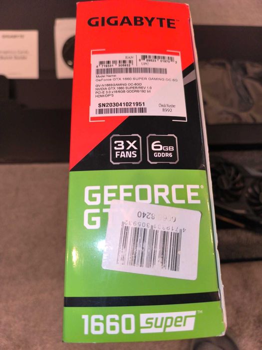 Видеокарта Gigabyte GTX 1660 Super Gaming OC 6GB