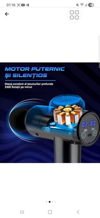 Aparat masaj harmoniq cu 8 capete