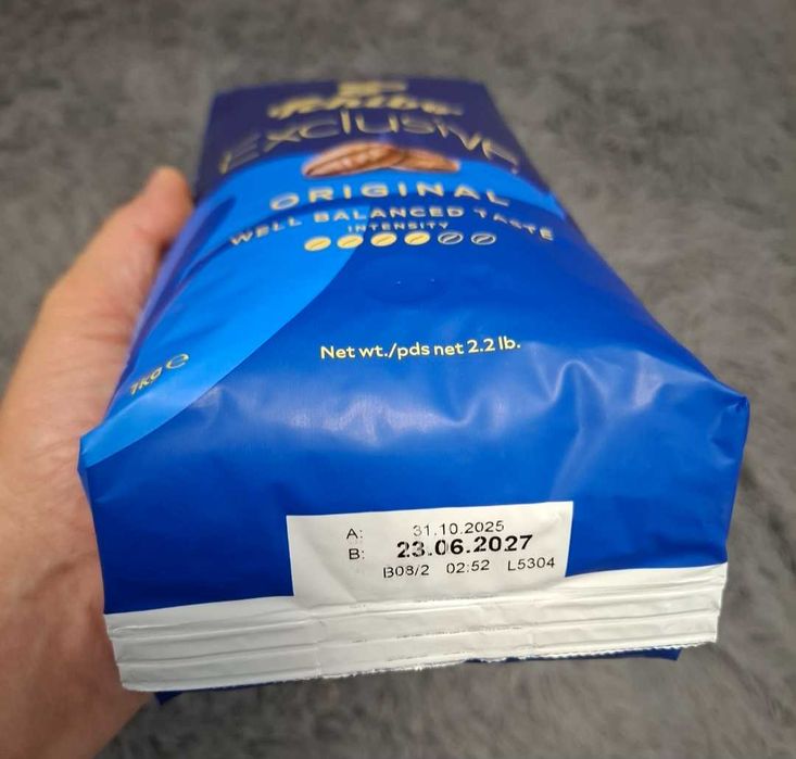 Super Oferta 3Kg Cafea Boabe Tchibo Exclusive - Factura - Valabilitate IUNIE 2027