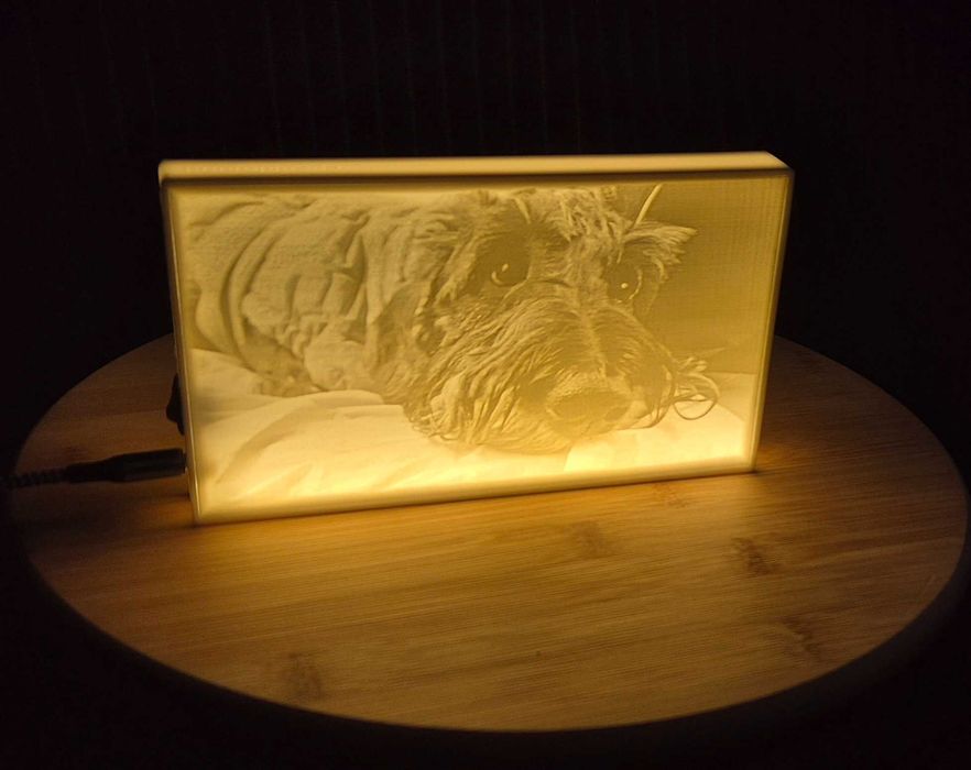 Light box lampa/lumina de veghe cu 2 poze