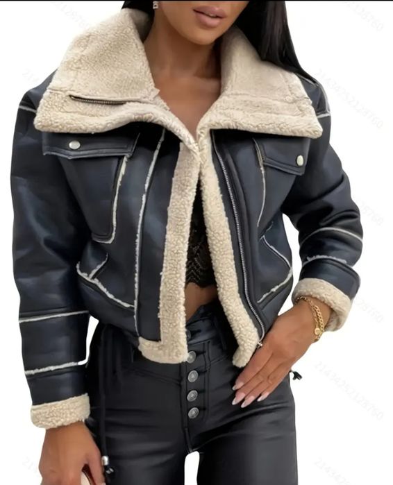 Дамско кожено яке