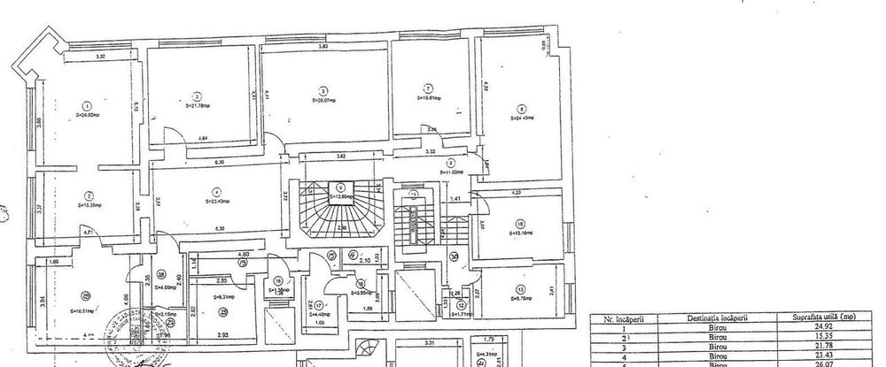 Spatiu birouri 12 camere