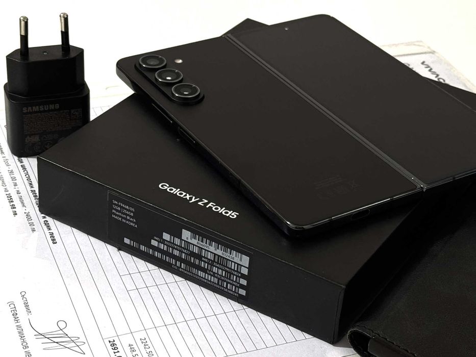 Бартер! Гаранция! Samsung Galaxy Z Fold 5 Phantom Black (Черен) гр ...