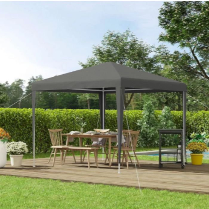 Сгъваема градинска шатра 3x3 м – Здрава метална конструкция, регулируе
