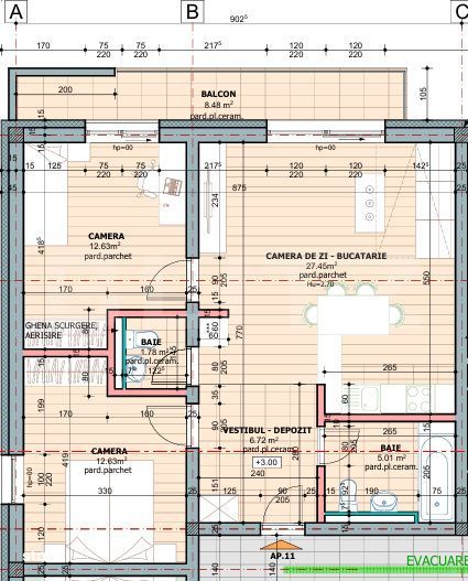 Apartament cu 3 Camere, zona Tudor