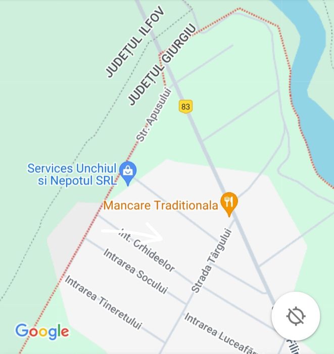 Teren de vânzare 400 mp  in Dobreni, lângă comuna Berceni