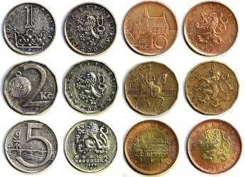 Современные Монеты ОАЭ, Евро центы и Кроны.