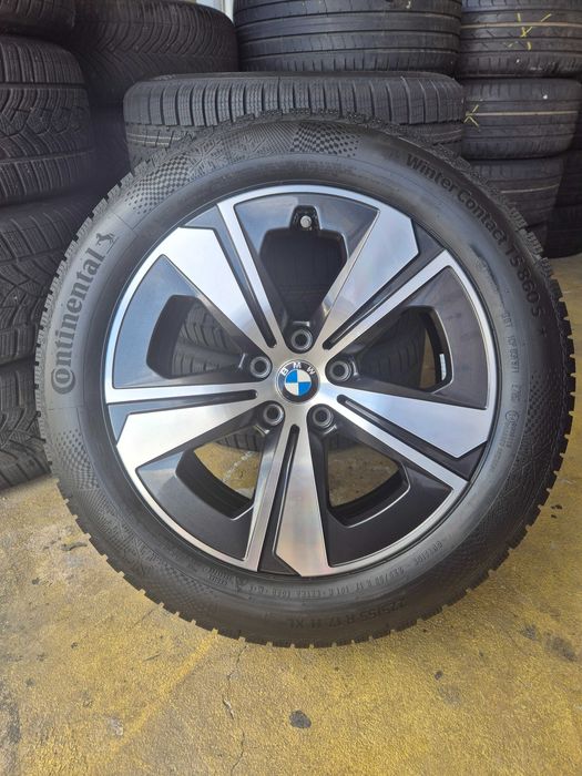 4 ROTI Jante + Anvelope de IARNA - 5x112 225/55/17 Continental * NOI DOT 2025 SET NOU ORIGINAL BMW Seria 5 G30 G31 Seria 4 G26 NOU