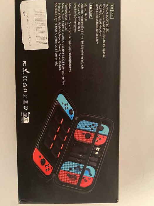 HEYSTOP Nintendo - Negru, Carcasă rezistentă la șocuri