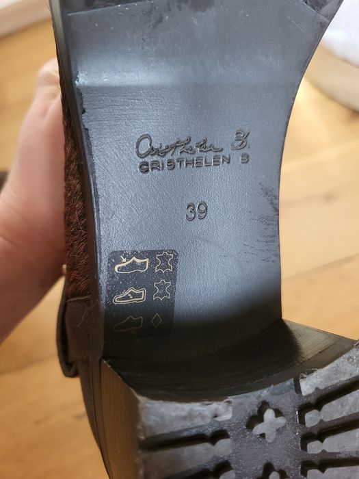 Cizme Musette 38 blana ponei piele vitel