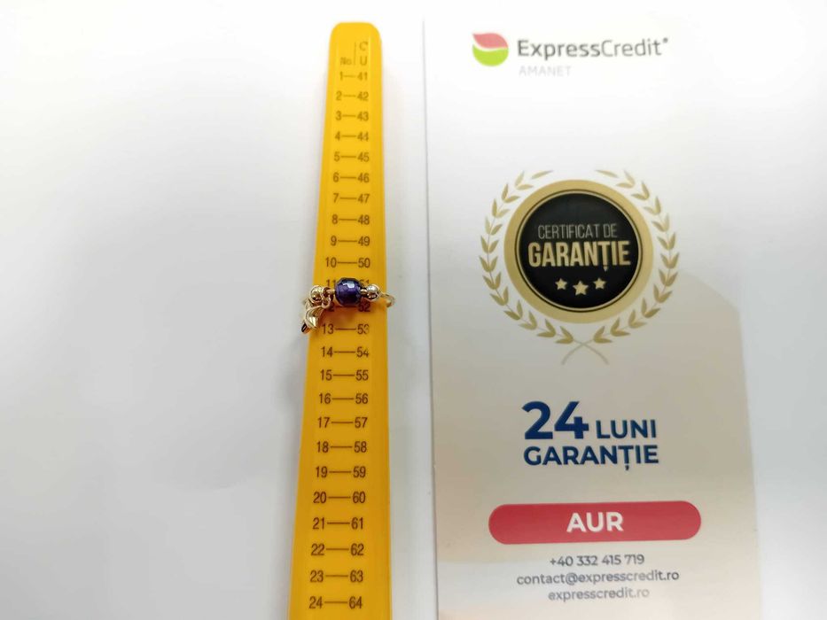 (Ag33) Inel Aur 14K Garantie 2 ani