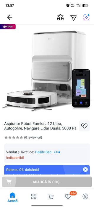 Aspirator robot Eureka