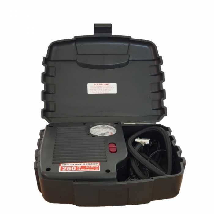 Комеплкт Автомобилен Компресор В Куфар, Манометър, 12V