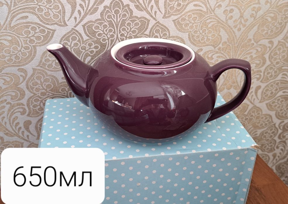 Чайник, фарфор,  650мл.