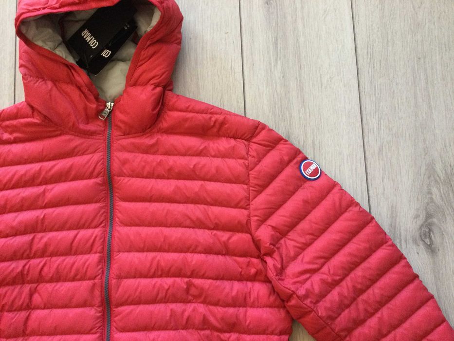 НОВО оригинално червено пухено яке COLMAR размер 56 / XL от Италия