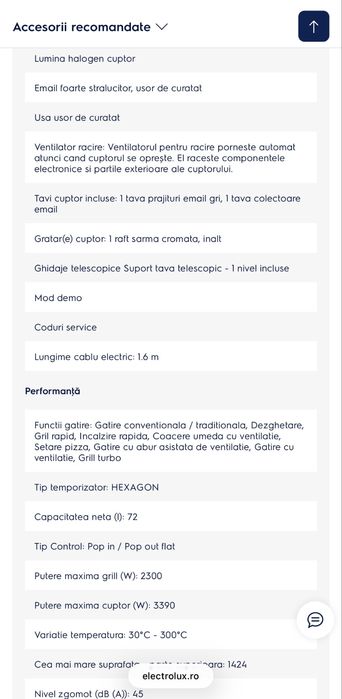 Cuptor electric Electrolux EOC6H71Z