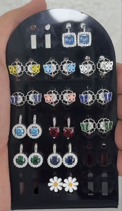 сережки серебро 925