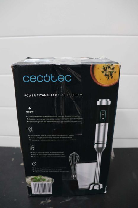 Ръчен миксер Cecotec TitanBlack 1500 XL Cream & Crush, 1500 W