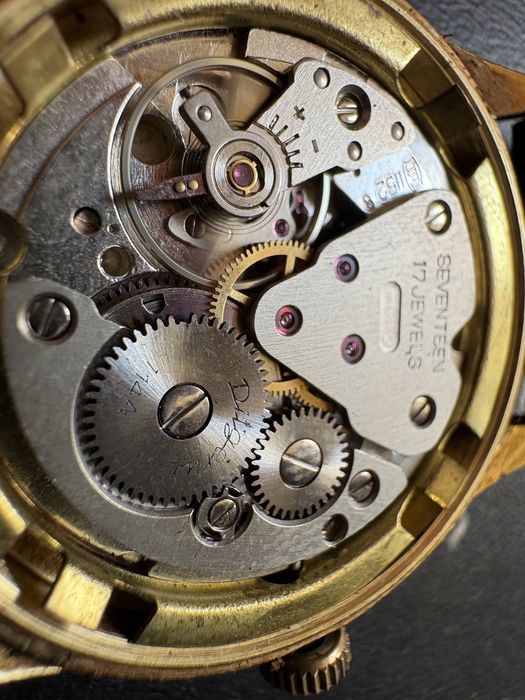 Ceas Dugena mecanic placat aur cal.1144