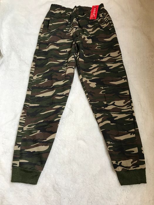 Pantaloni lungi army camuflaj barbati sport trening buzunare