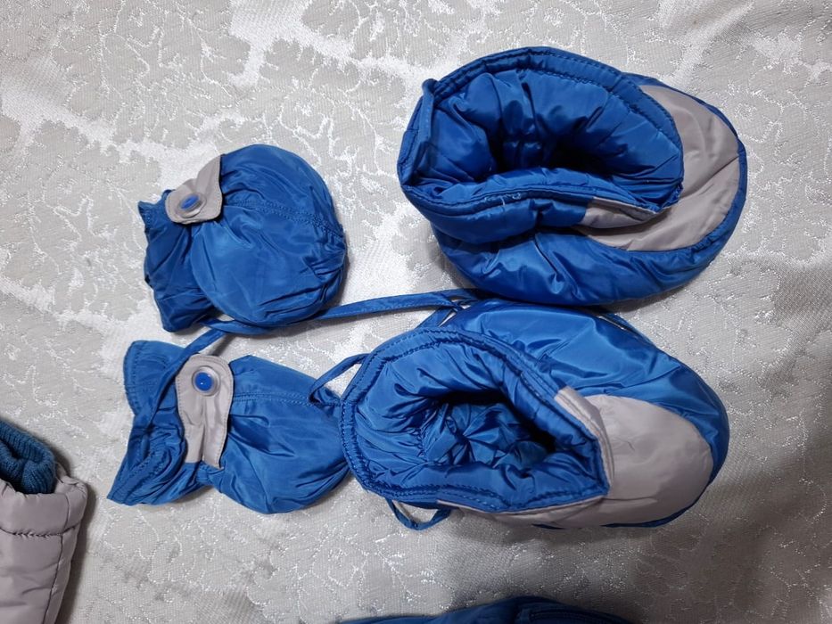 Зимнии комбинезон-конверт, рост 74