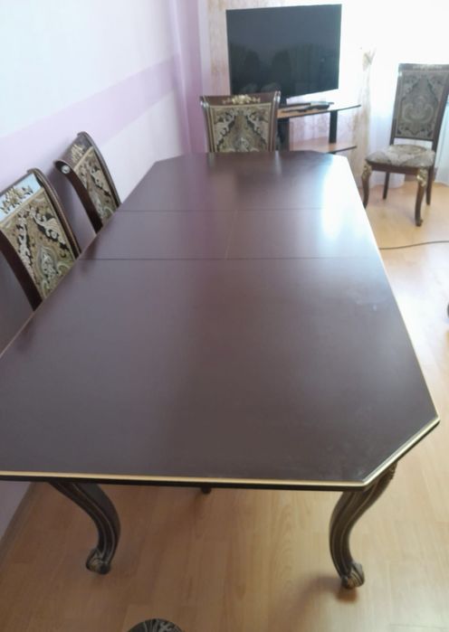 Шикарный стол + 8 стульев
