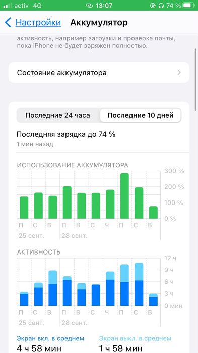 iPhone X7 состоение от