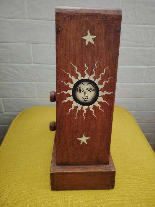 Винтидж дървена кутия за бижута