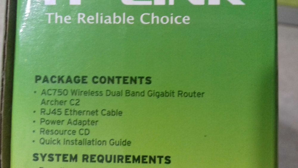 Router TP-LINK ArcherC2 AC750 Dual Band wi-fi 2.5Ghz+5Ghz modem laptop