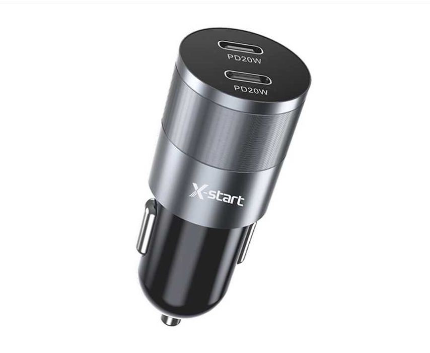 Încărcător auto X-Start PD 40W – 2 PD x USB-C, Fast Charge